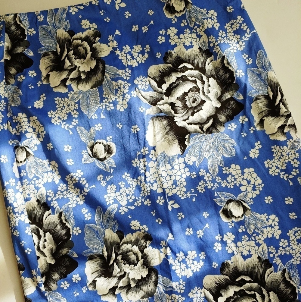 Talbots Floral Cotton Skirt 10. Bin7